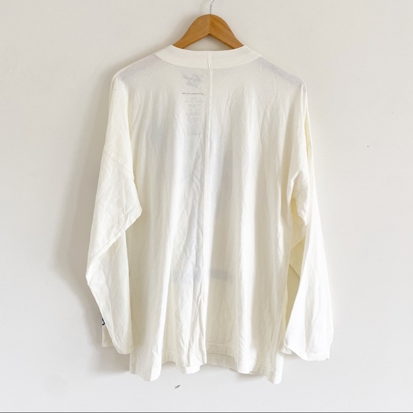 Free People White and Blue Long Sleeve Tee - Picture 7 of 10